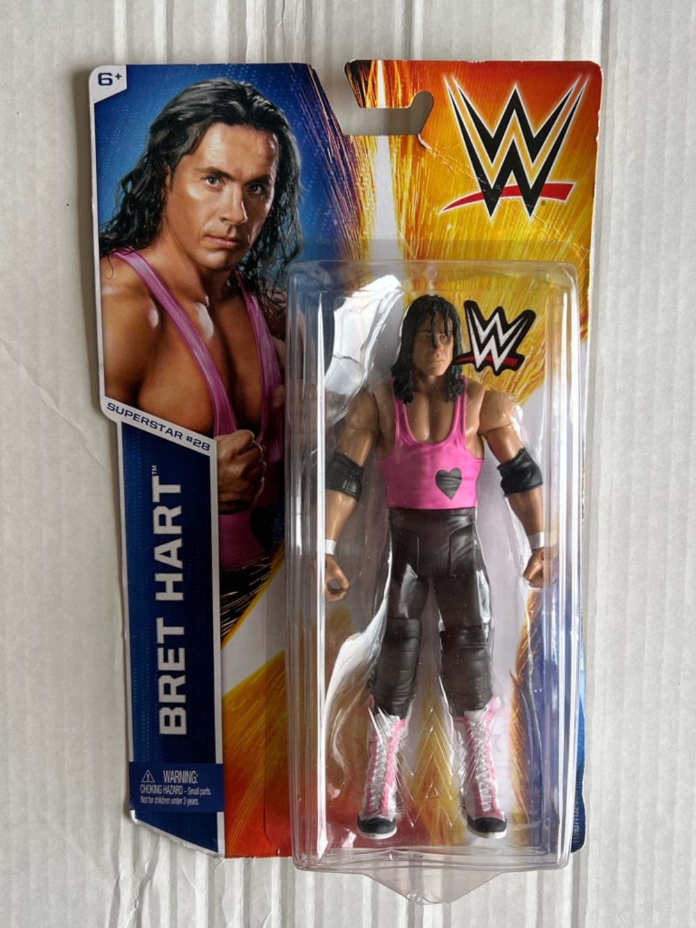 WWE Mattel Basic Series 49 Bret "Hitman" Hart - Superstar #28 (New & Sealed)
